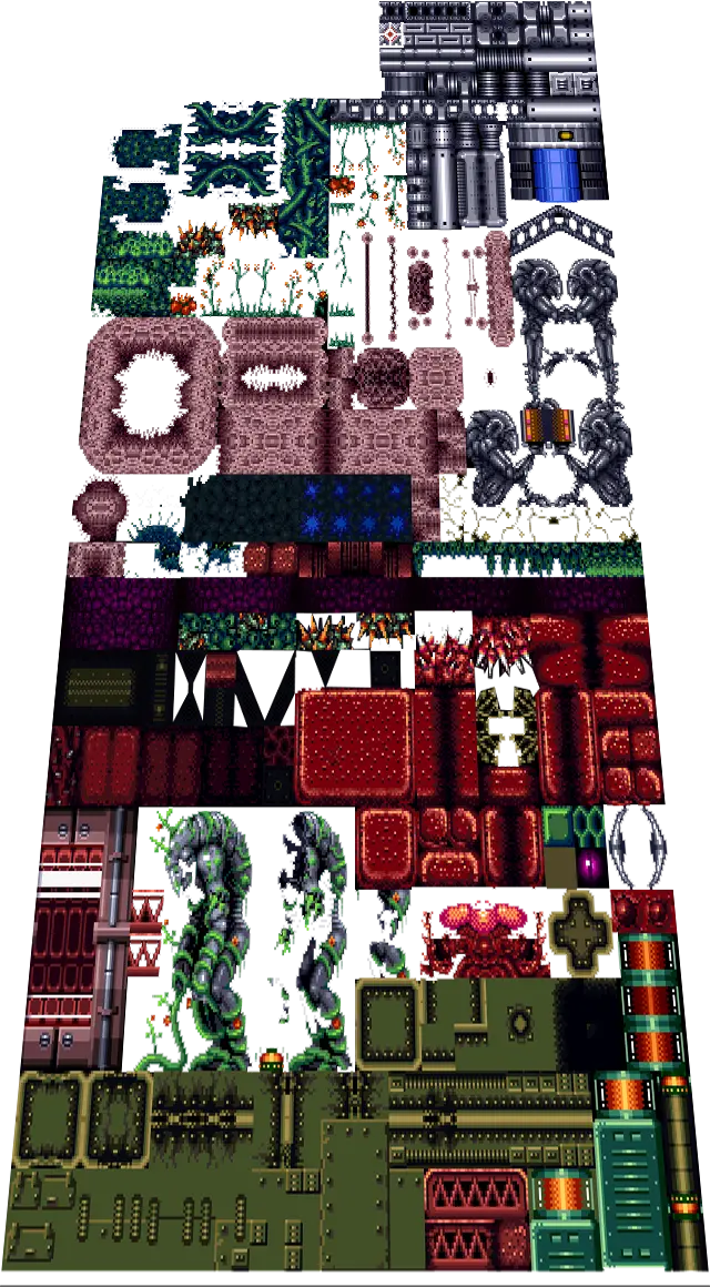 Sci-Fi Tile Set Pack 2 organic, alien and industrial tiles