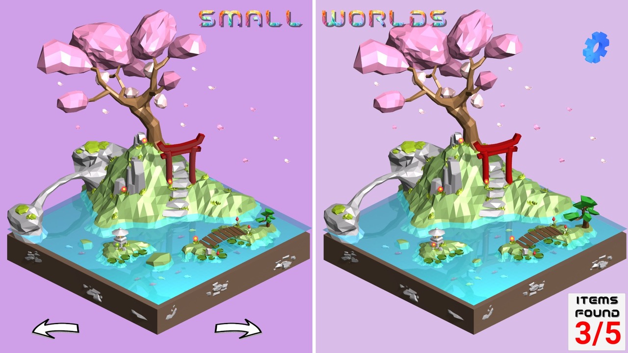 A colourful cherry-blossom island.